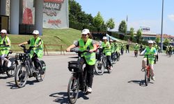 Sakarya'da ilkokul öğrencileri Filistinli çocuklar için pedal çevirdi