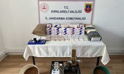 Kırklareli'nde 55 bin makaron ile 200 kilogram tütün ele geçirildi