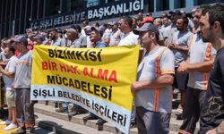 Şişli Belediyesi işçileri maaşlarını eksik aldıkları gerekçesiyle eylem yaptı