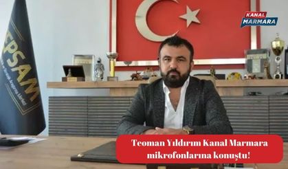 Teoman Yıldırım mikrofonlarımıza konuştu.Yeni parti geliyor!