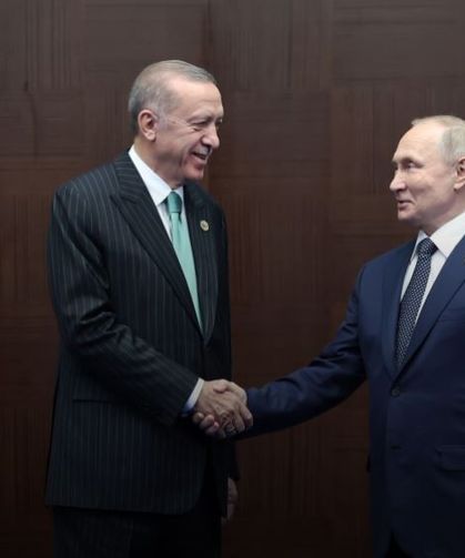 Cumhurbaşkanı Erdoğan Putin ile görüştü