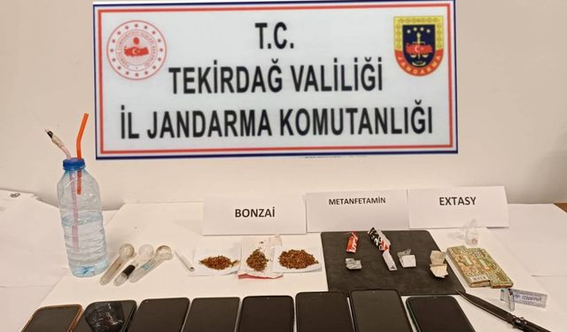 Tekirdağ'da uyuşturucu operasyonunda 5 şüpheli yakalandı